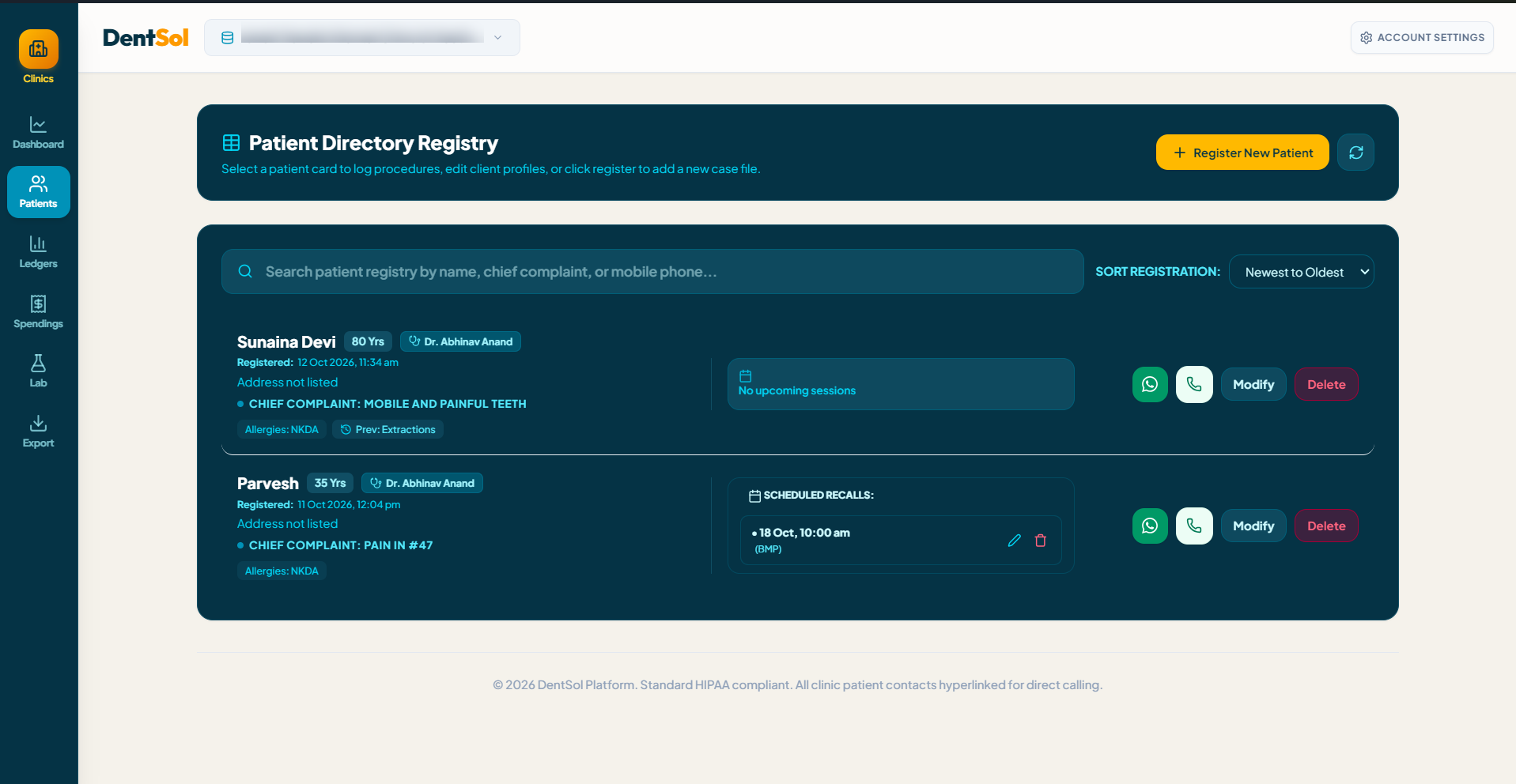 Patients Database